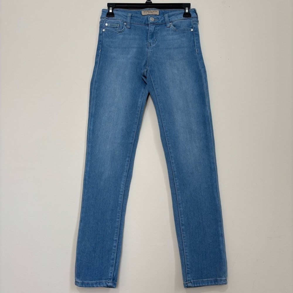 Celebrity Pink Junior Girls Mid Rise Blue Skinny Soft Stretch Jeans W26/L27